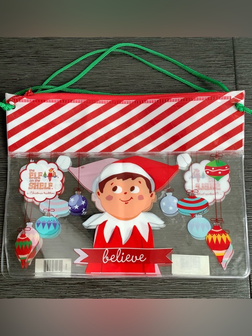 Believe Elf Holiday Wall Decoration - Red